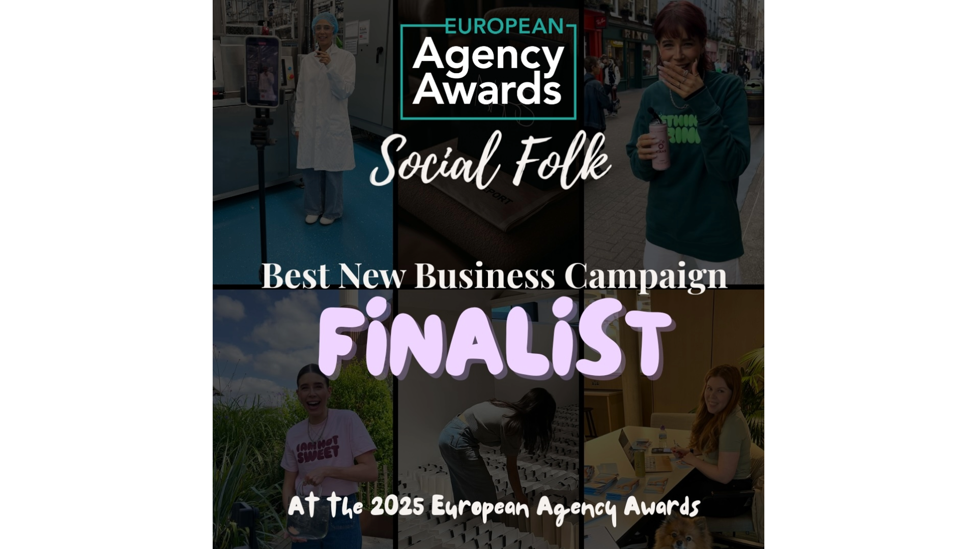 Image: Social Folk shortlisted for Best New Business Campaign at the European Agency Awards 2025